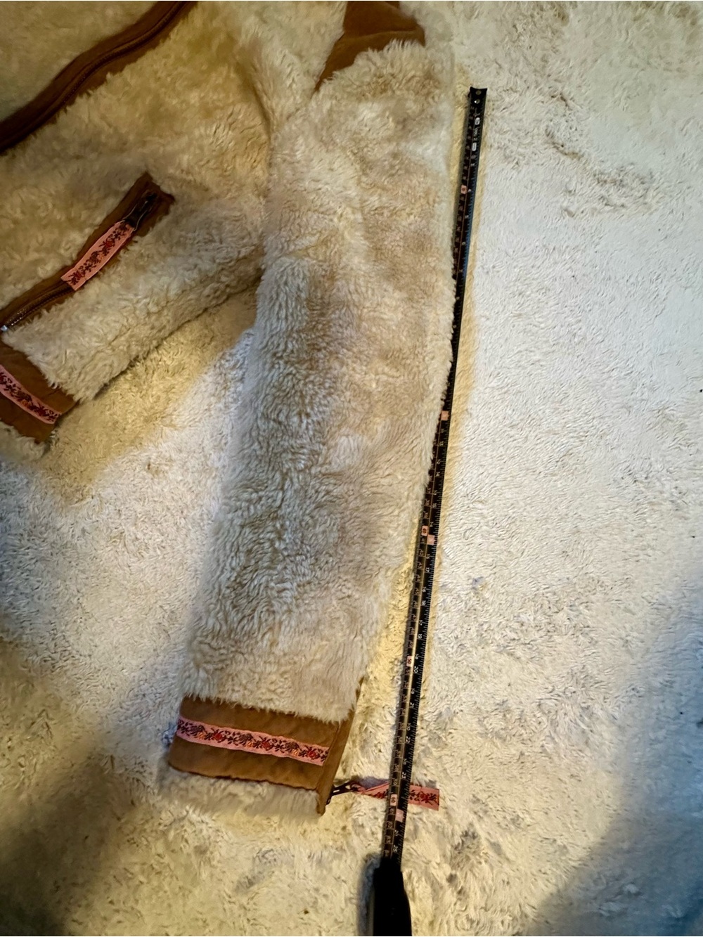 Free People Shearling & Suede Jacket - XS - Picture 9 of 9